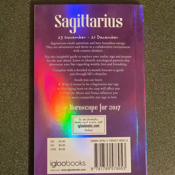 Cute 2017 Sagittarius Astrology book - Picture 2 of 2